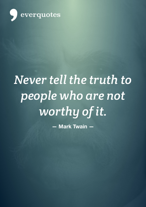 Mark Twain on truth